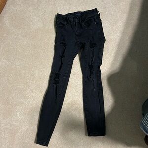 Aeropostale black skinny jeans size 4